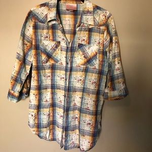 Boho modern western shirt